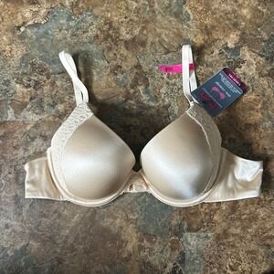 Maidenform Demi Cup Bossting Sexy Shaping T-Shirt Bra Womens Size 36A Tan Padded